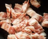 ご飯のお供に絹さやと豚バラのキムチ炒め作り方2写真
