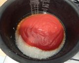 トマト風味の炊き込み御飯作り方1写真