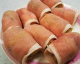 夏にさっぱり！豚と梅シソの肉巻きおにぎり作り方4写真