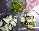 豚肉と夏野菜のあっさり炒め作り方1写真