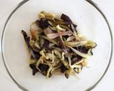 電子レンジで簡単！茄子と茗荷の辛子和え作り方8写真