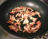 生バジル&トマトとベーコンの爽やかパスタ作り方4写真