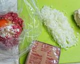 簡単♪煮込みハンバ〜グ♪作り方1写真