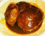 簡単♪煮込みハンバ〜グ♪作り方5写真