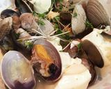 レンジで簡単！浅利と豆腐の白ワイン蒸し作り方3写真