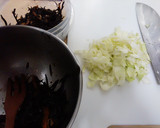 残った♡ひじき煮♡で簡単リメイクサラダ作り方1写真
