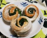 とり胸肉とモロヘイヤのｸﾙｸﾙ焼き♡作り方5写真