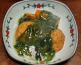 ちょっと上品に！魚河岸あげのわかめあん作り方7写真