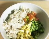 にゃんこと一緒に、冷やし中華作り方5写真