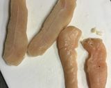 塩レモン風味・ささみの黄身焼き作り方1写真