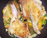 フライパン１つ♡面倒一切なし鶏肉パエリア作り方4写真