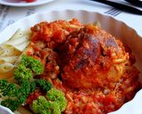 魚河岸あげ®爆弾のトマト味噌クリーム煮☆作り方12写真
