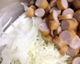 ルクエで時短2…ウインナーと野菜オムレツ作り方1写真