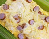 ルクエで時短2…ウインナーと野菜オムレツ作り方3写真