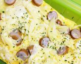 ルクエで時短2…ウインナーと野菜オムレツ作り方4写真