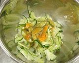 野菜のみそドレッシングサラダ【学校給食】作り方3写真