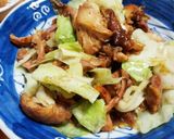 *讃岐名物:骨付鳥でキャベツ炒め*作り方7写真