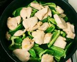 まろやか★ピーマンと鶏胸肉のごま味噌炒め作り方3写真
