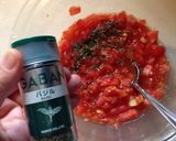 バジルが香るトマトの冷製パスタ作り方2写真