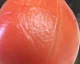 直火で皮剥き☆トマトの梅シロップマリネ作り方4写真