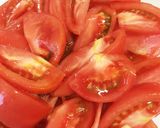 直火で皮剥き☆トマトの梅シロップマリネ作り方6写真