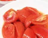 直火で皮剥き☆トマトの梅シロップマリネ作り方7写真