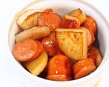 おつまみや弁当に大根とソーセージの炒め物作り方2写真