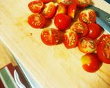 ＊巻かない＊　とまとベーコン作り方1写真