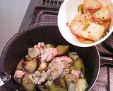ナス鶏キムチ炒め作り方5写真