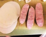 ウィンナーの餃子の皮巻きの揚げ物作り方1写真