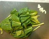 小松菜の鶏ガラスープ作り方1写真