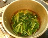 小松菜の鶏ガラスープ作り方3写真