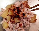 簡単♡豚肉の梅ソース和え作り方5写真