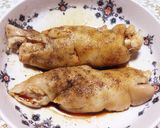 鰻のタレで豚足の照り焼き 厚揚げ添え作り方2写真