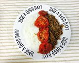 ガッツリにんにくのスパイシーひき肉ごはん作り方14写真