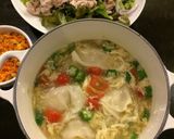 オクラとトマトのふわとろスープ餃子作り方8写真