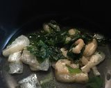 時短!油揚げ と ほうれん草で混ぜごはん作り方1写真