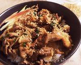 ちゃちゃっと簡単！豚こまと大葉の照り丼♡作り方4写真