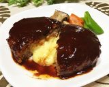 ベーコンで旨味UPポテグラinハンバーグ作り方17写真