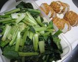 レンジで5分小松菜と魚河岸あげの煮物作り方2写真