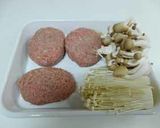 きのこの煮込みハンバーグ作り方1写真