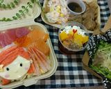 キャラ丼『ツムツム風アリエル』作り方4写真