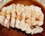 柔らか茹で鶏　黒酢ガーリックソースかけ作り方8写真