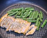簡単！銀鮭といんげんのトリュフ塩ソテー作り方4写真