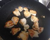 鶏肉と長ネギの甘辛お酢炒め作り方3写真