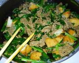 簡単！牛肉とニラとさつま揚げのポン酢炒め作り方6写真