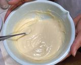 ふわふわ桃のホットケーキ作り方1写真