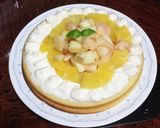 ふわふわ桃のホットケーキ作り方9写真