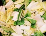 だしの素で簡単!白菜とさつま揚げの卵煮作り方3写真