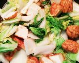 だしの素で簡単!白菜とさつま揚げの卵煮作り方4写真